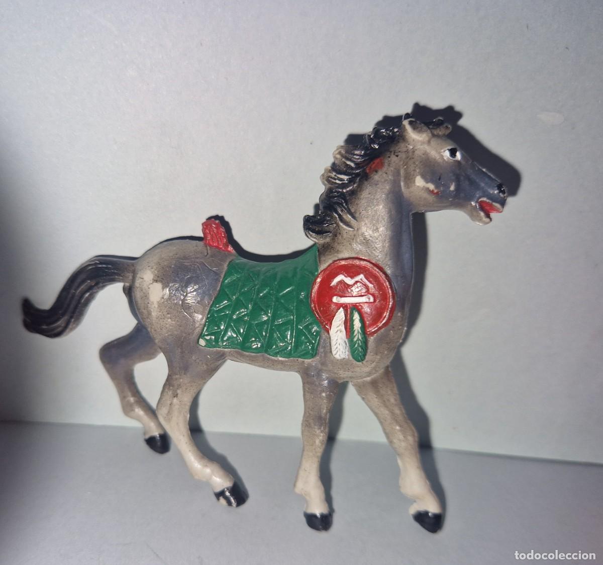 Figuras de goma y PVC: CABALLO FIGURA OESTE DE COMANSI - Foto 1
