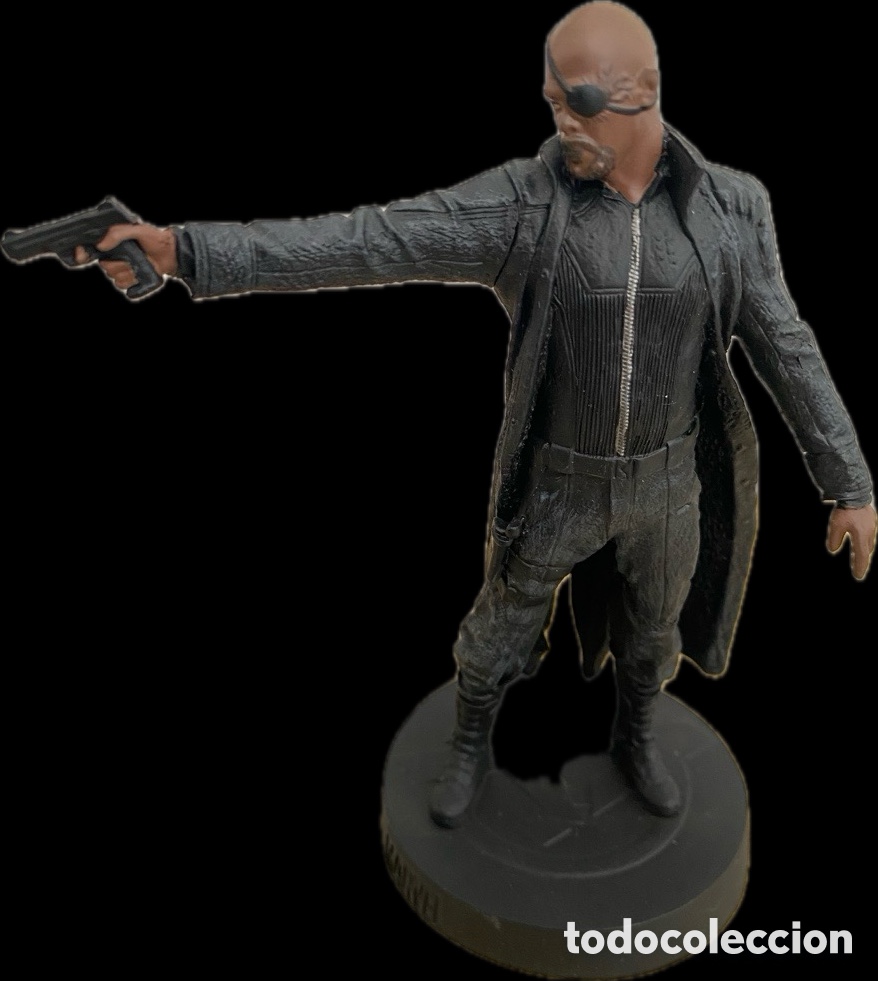 Figuras de goma y PVC: NICK FURY-MARVEL MOVIE collection-EAGLEMOSS