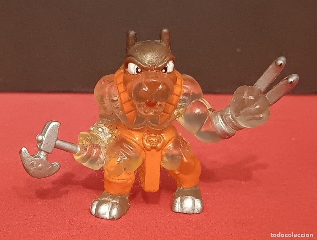 Gummi- und PVC-Figuren: MINI FIGURA DE GOMA PVC GUERREROS MONSTRUOS SERIE FISTFUL OF POWER MOOSE TOYS 2004