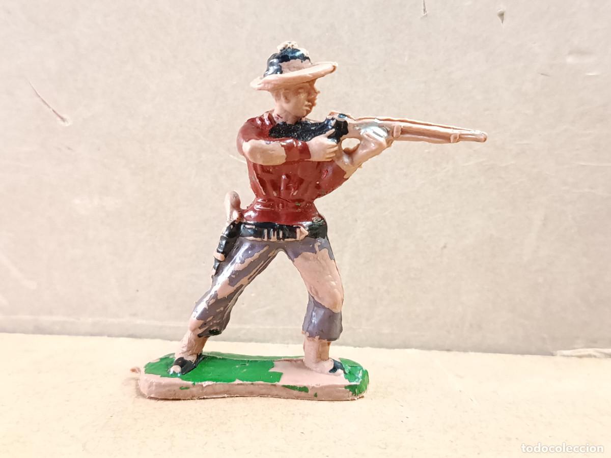 Figuras de goma y PVC: FIGURA DE PL&Aacute;STICO VAQUERO COMANSI - Foto 1