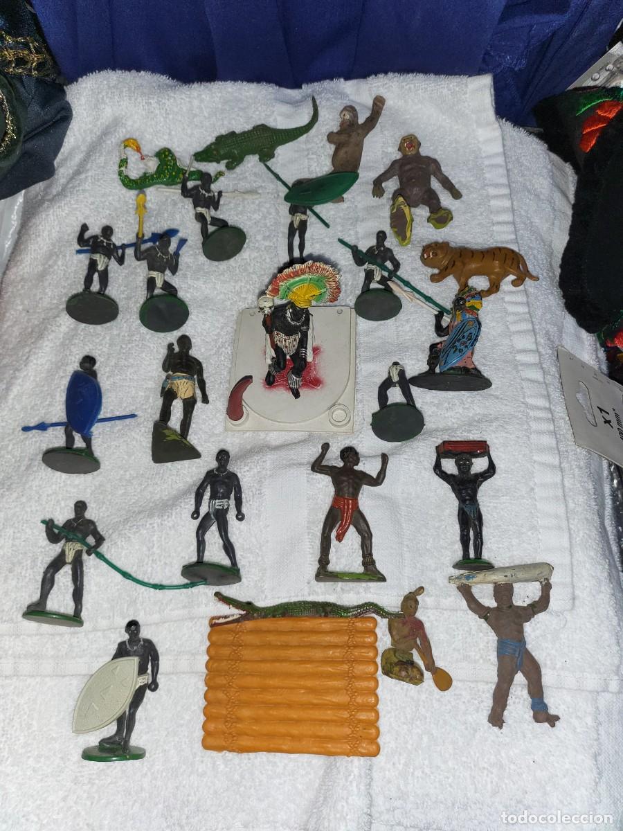 Figuras de Goma y PVC: GRAN LOTE FIGURAS PVC OESTE Y ANIMALES MUY ANTIGUAS REAMSA, PECH, DESCONOZCO MARCA