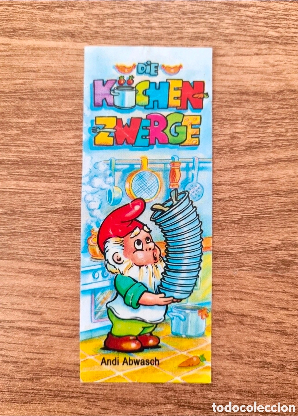 Figuras de Goma Kinder: Bpz kinder papel instrucciones Ferrero antiguo gnomo enano platos cocinero folleto gnomos (bol 2)