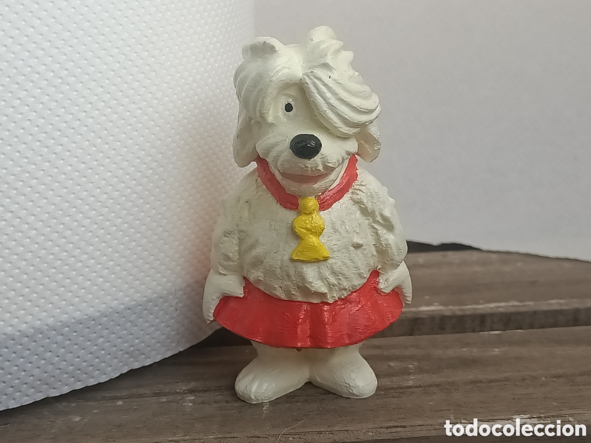 Figuras de Goma y PVC: Figura promocional perra del Tibidabo en impresi&oacute;n 3d no c&oacute;mics spain