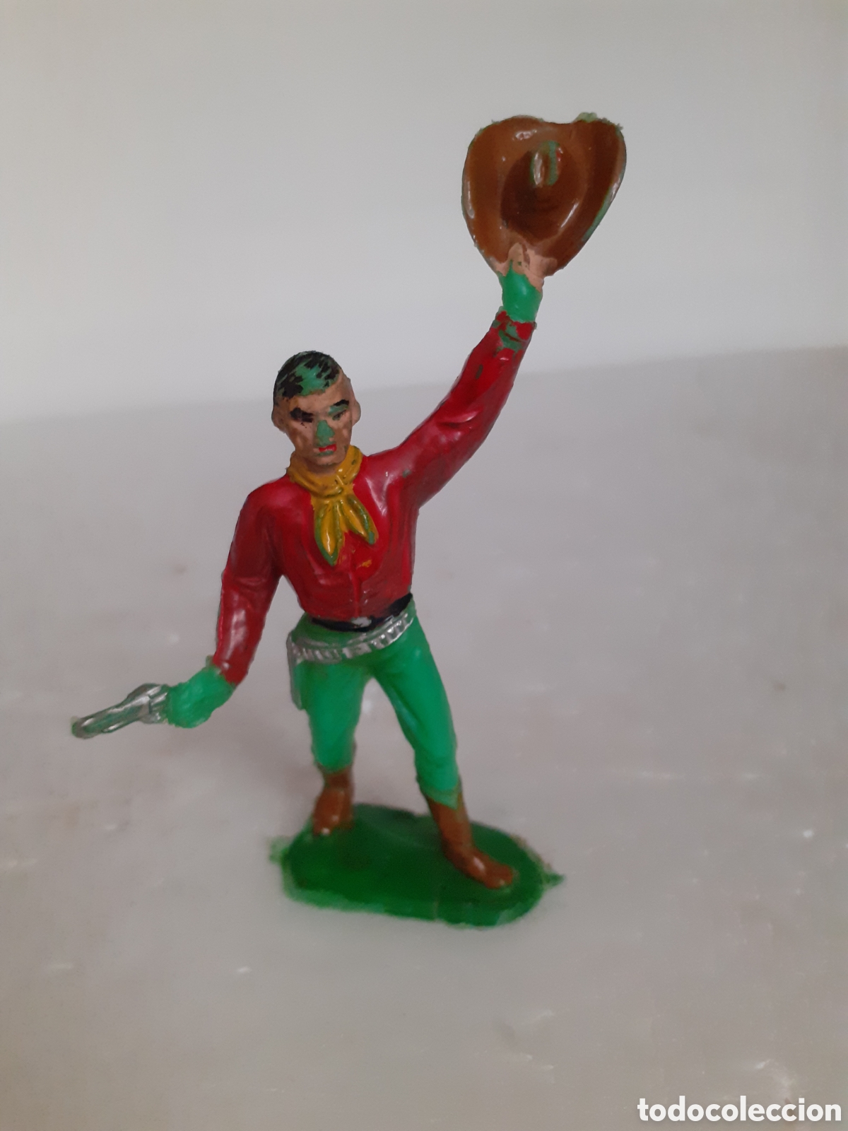 Gummi- und PVC-Figuren: FIGURA VAQUERO PLASTICO COMANSI,PECH,JECSAN