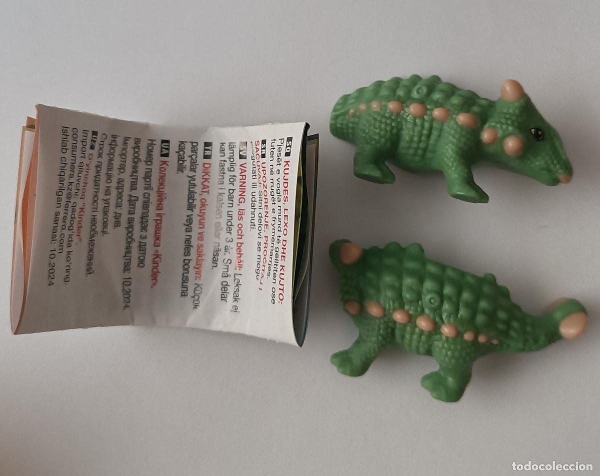Figuras de Goma Kinder: vc 100 dinosaurio dino natoons kinder 2026 bpz papel completo figura mu&ntilde;eco