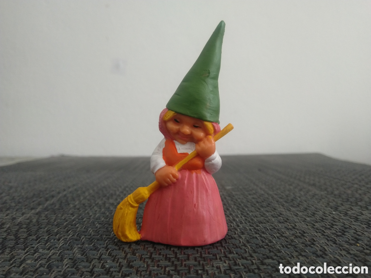 Figuras de Goma y PVC: FIGURA PVC DAVID EL GNOMO SERIE DIBUJOS ANIMADOS A&Ntilde;OS 80 TV TELEVISION LISA ESCOBA BARRIENDO