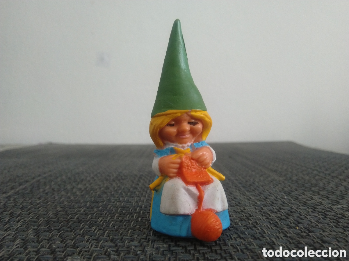 Figuras de Goma y PVC: FIGURA PVC DAVID EL GNOMO SERIE DIBUJOS ANIMADOS A&Ntilde;OS 80 TV TELEVISION LISA OVILLO TEJIENDO