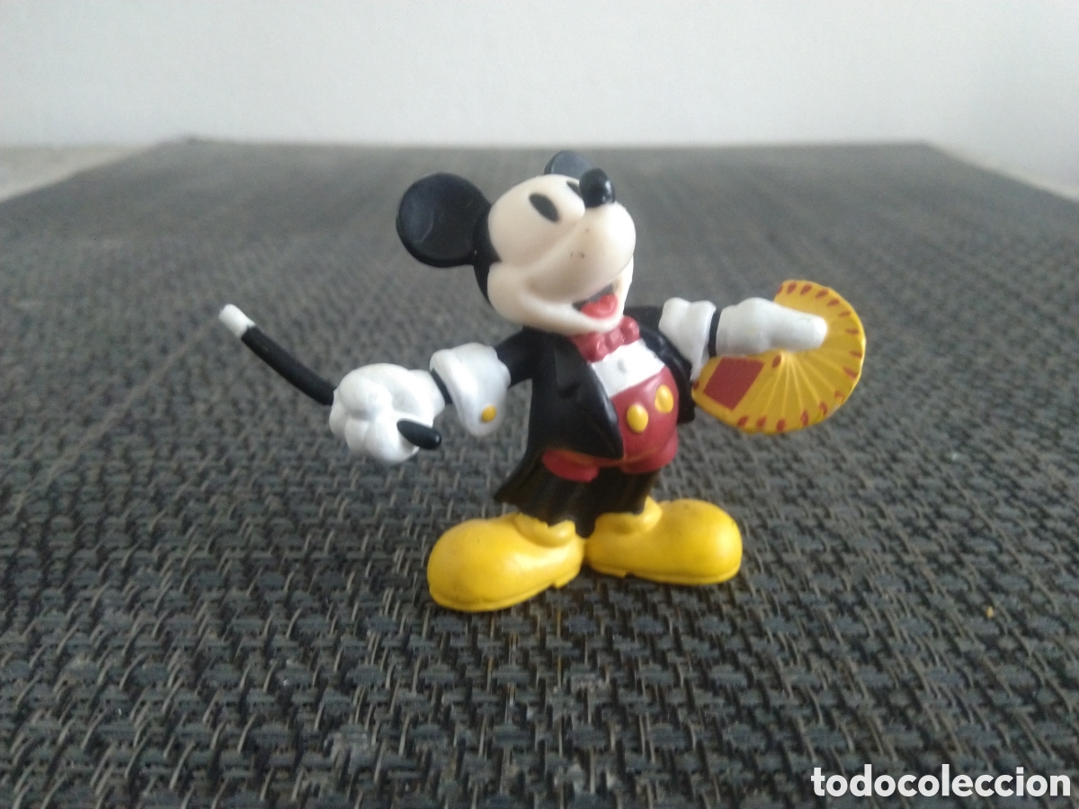 Figuras de Goma y PVC: FIGURA PVC MICKEY MOUSE LARGO MFG WALT DISNEY DIBUJOS ANIMADOS CLASICO MAGO BARAJA VARITA