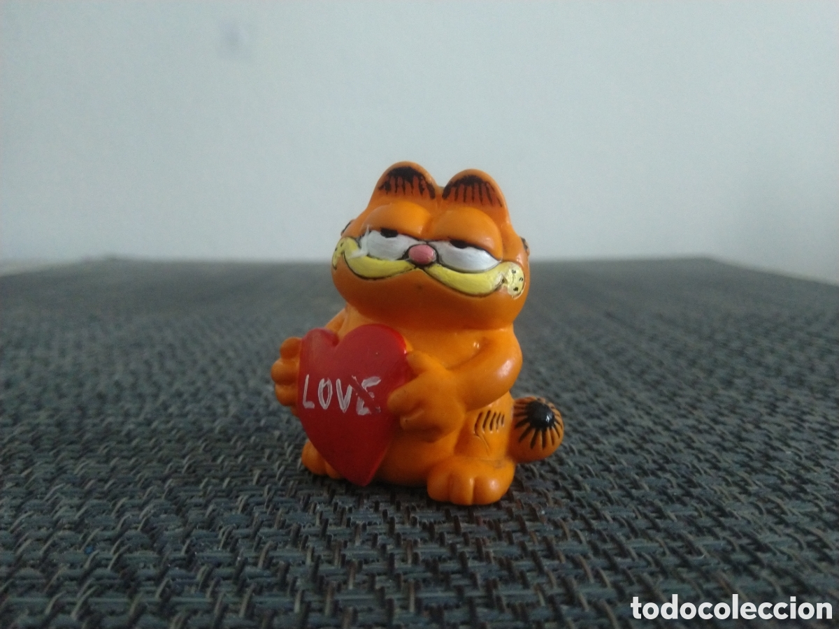 Figuras de Goma y PVC: FIGURA PVC GARFIELD BULLY COMICS TEBEOS JOHN ODDIE LASA&Ntilde;A GATO CORAZON CATS