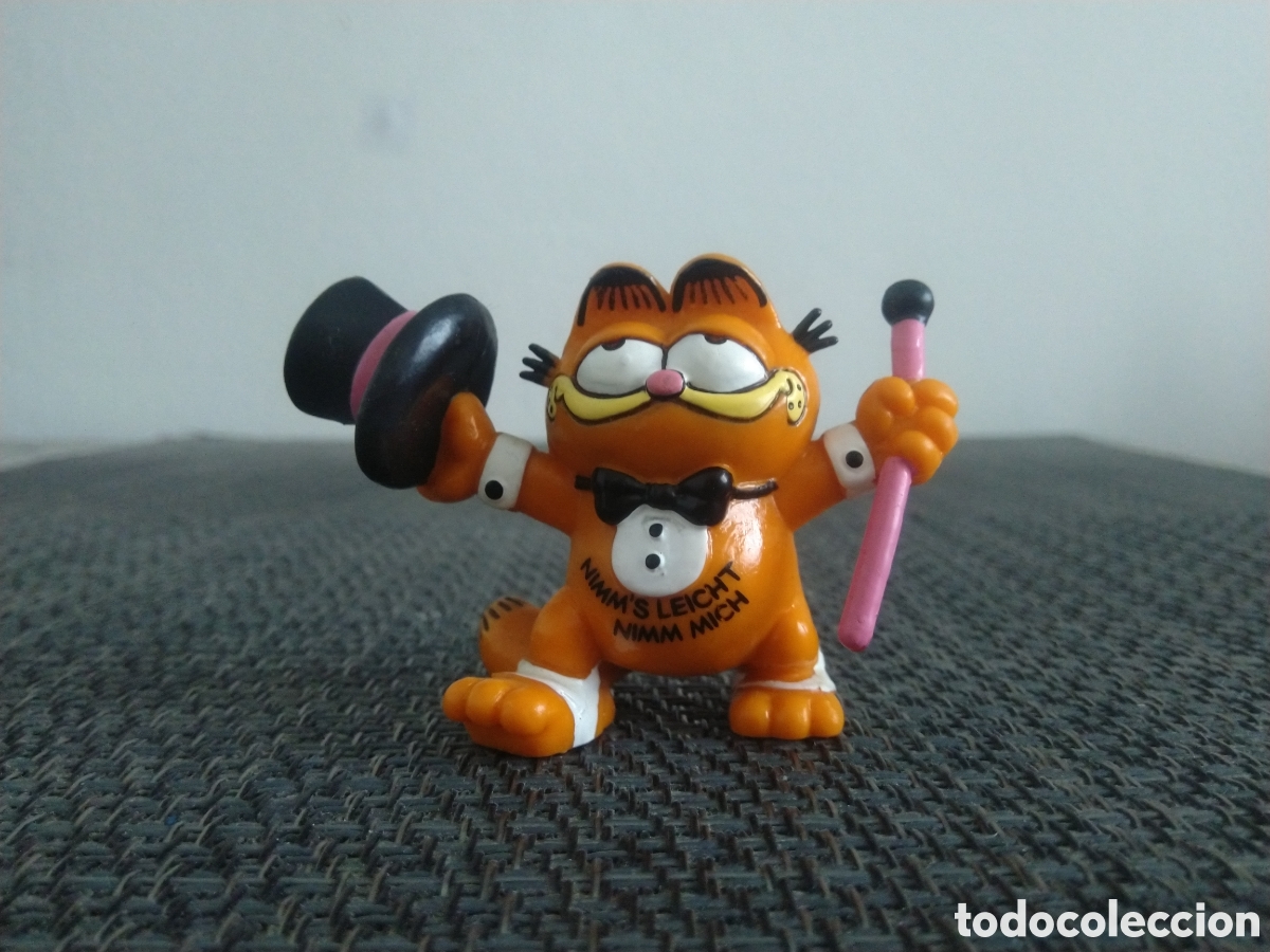 Figuras de Goma y PVC: FIGURA PVC GARFIELD BULLY COMICS TEBEOS JOHN ODDIE LASA&Ntilde;A GATO BASTON Y SOMBRERO