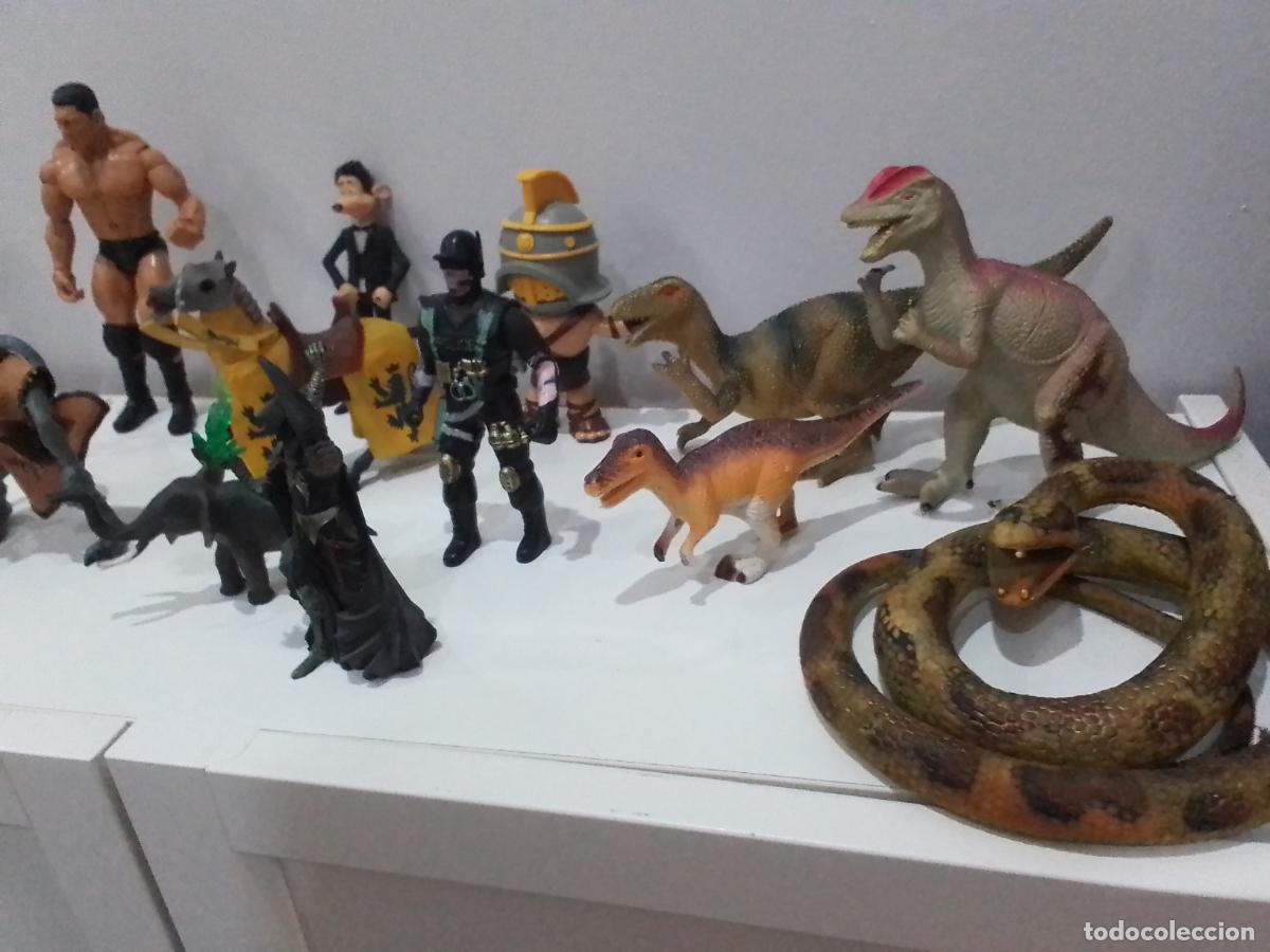 Figuras de Goma y PVC: LOTE DE MU&Ntilde;ECOS ARTICULADOS Y ANIMALES