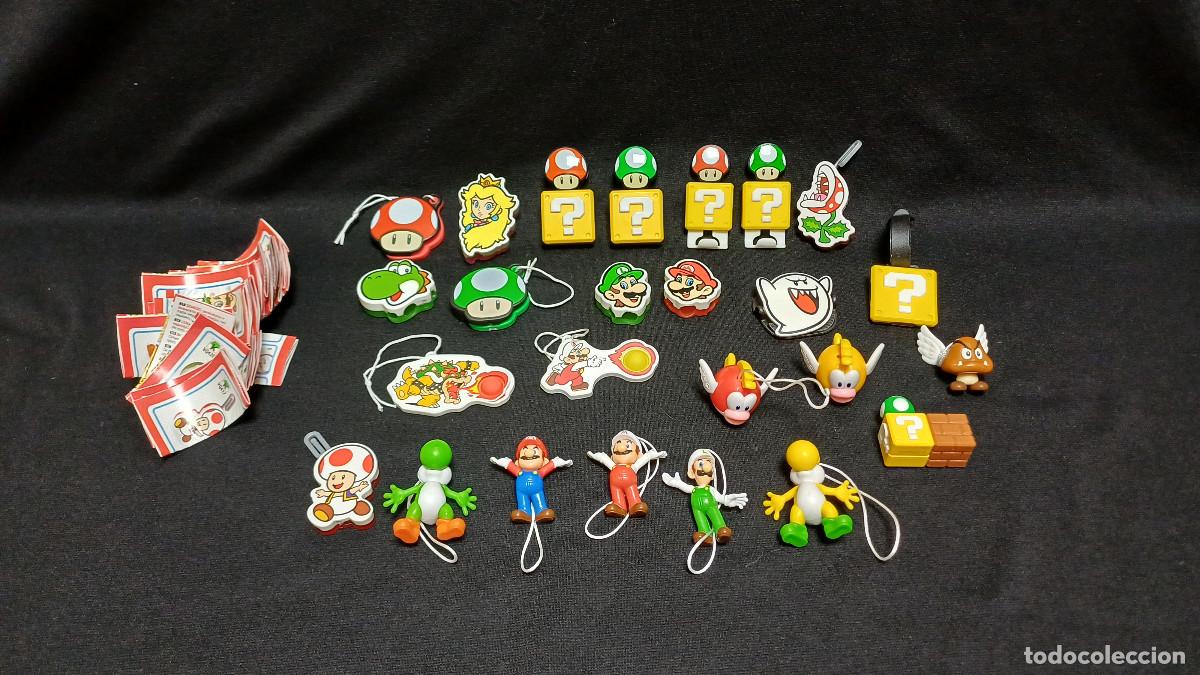 Figuras de Goma Kinder: LOTE 25 FIGURAS DIFERENTES DE SUPER MARIO BROS NINTENDO KINDER JOY