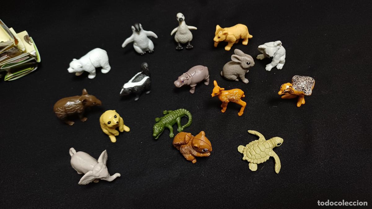 Figuras de Goma Kinder: LOTE 16 FIGURAS DIFERENTES ANIMALES NATOONS CRIAS CURIOSAS KINDER JOY