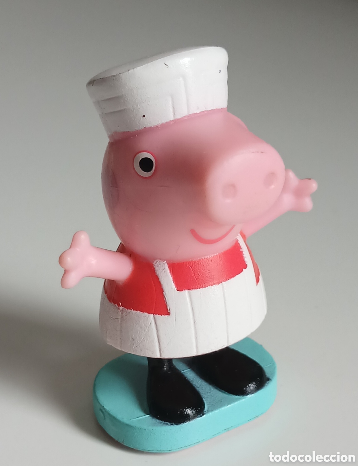 Figuras de Goma y PVC: Figura Peppa Pig Chef Cocinera - Sello Play-Doh / PVC - Coleccionismo