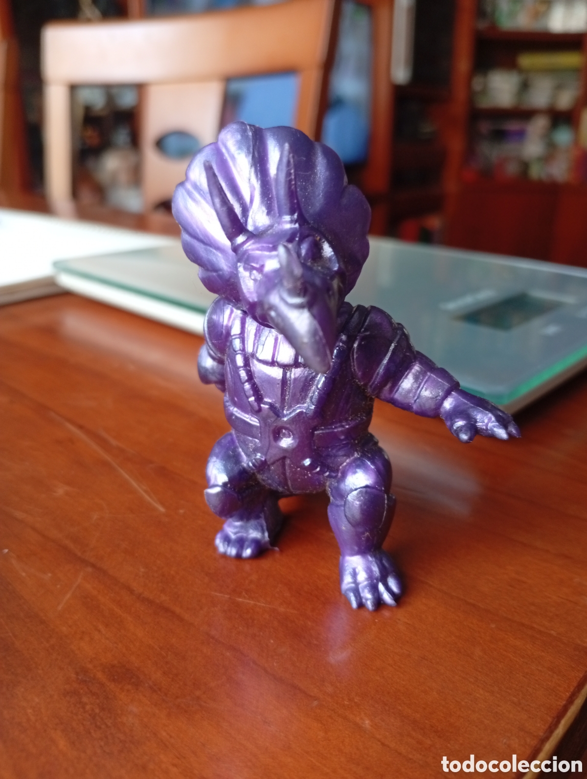 Figuras de Goma y PVC: MU&Ntilde;ECO FIGURA PVC DINOSAUCERS DINOSAURIO YOLANDA TV MORADO DINOSAUCER TRICERO