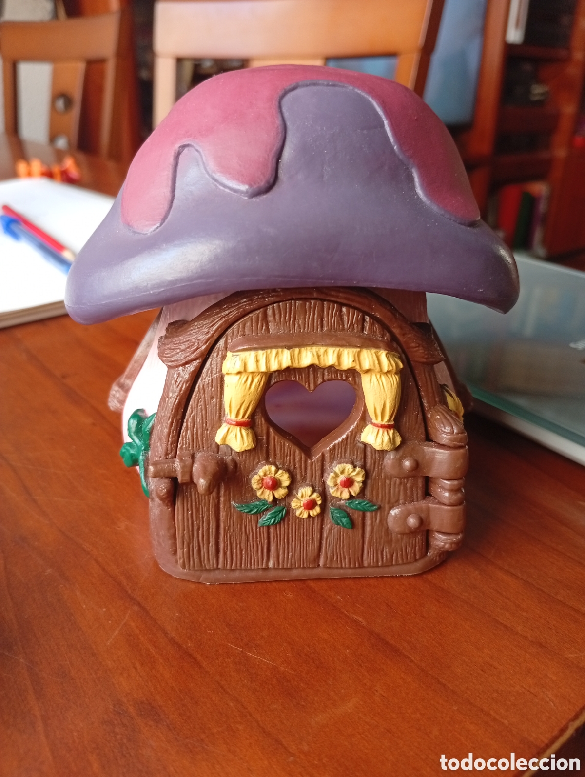 Figuras de Goma y PVC: MU&Ntilde;ECO FIGURA PVC CASA SETA PITUFINA PITUFO PITUFOS SMURF SMURFS 1978 SCHLEICH PEYO