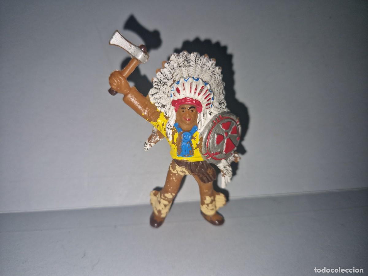 Figuras de goma y PVC: INDIO, COMANSI, FIGURA DEL OESTE - Foto 1