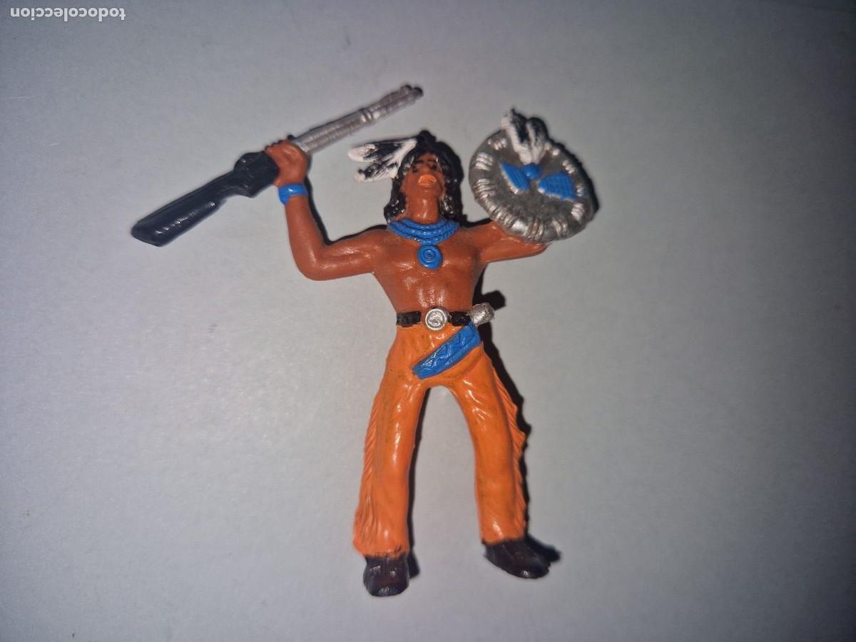 Figuras de goma y PVC: INDIO, COMANSI, FIGURA DEL OESTE - Foto 1