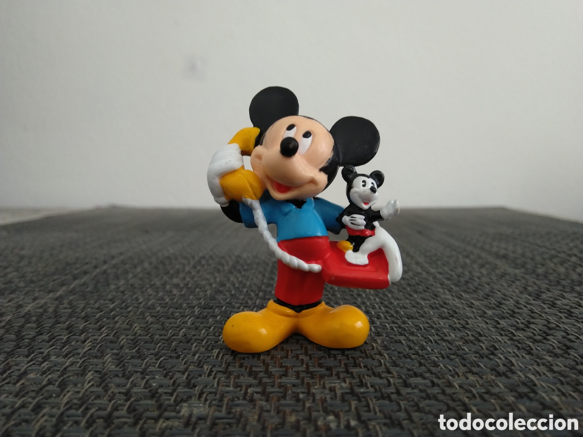 Figuras de Goma y PVC: FIGURA PVC MICKEY MOUSE APPLAUSE CON TELEFONO WALT DISNEY DIBUJOS ANIMADOS CLASICO