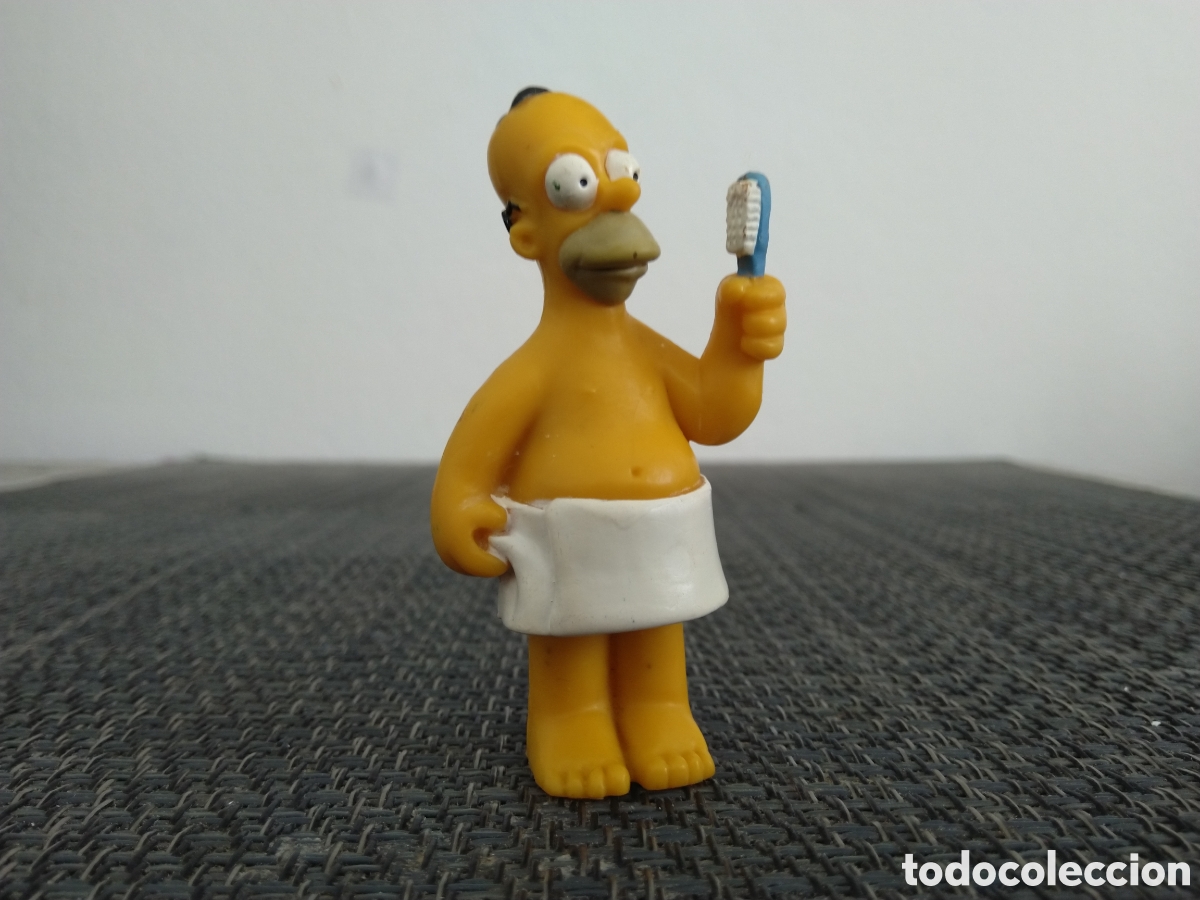 Figuras de Goma y PVC: FIGURA PVC HOMER TOALLA CON CEPILLO DE DIENTES MATT GROENING FOX SERIE TV THE SIMPSONS SIMPSON