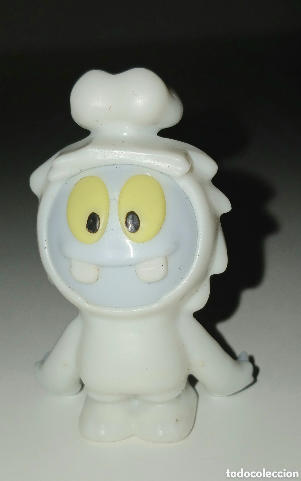 Figuras de Goma y PVC: Figura PVC Kinder Sorpresa SDB03 Party Happo - Variante Color Blanco - Colecci&oacute;n Happos, Hipop&oacute;tamo