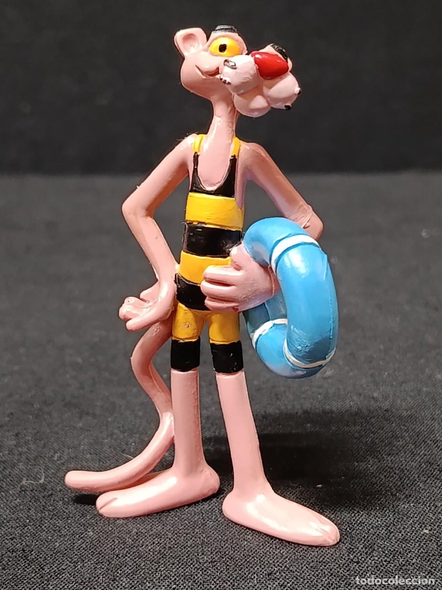 Figuras de Goma y PVC: FIGURA PVC PANTERA ROSA EN BA&Ntilde;ADOR, COMICS SPAIN, PINK PANTHER, A&Ntilde;OS 80, IMPECABLE.