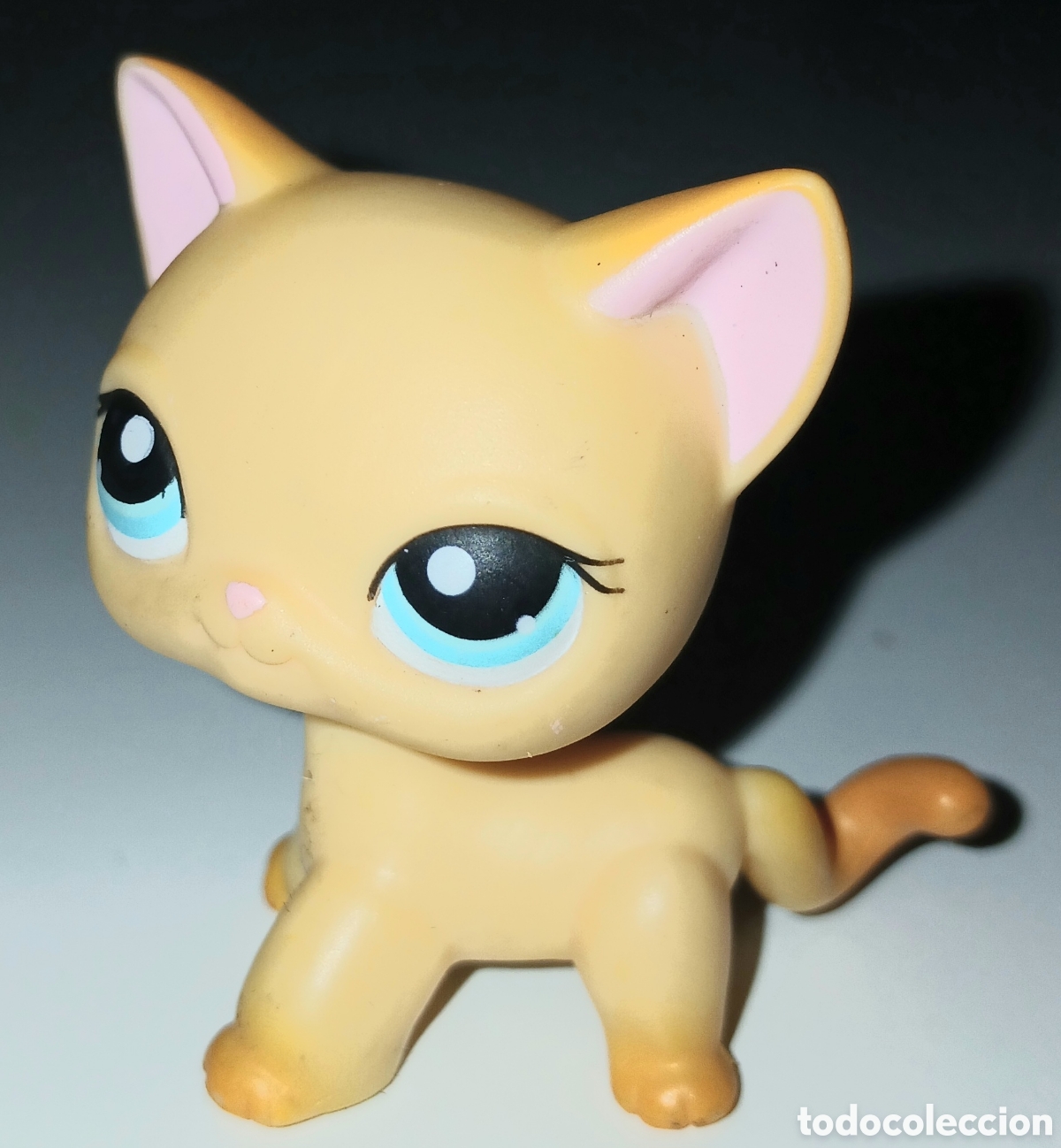 Figuras de Goma y PVC: Figura PVC coleccionable #339 Gato Shorthair - Littlest Pet Shop Vintage Hasbro