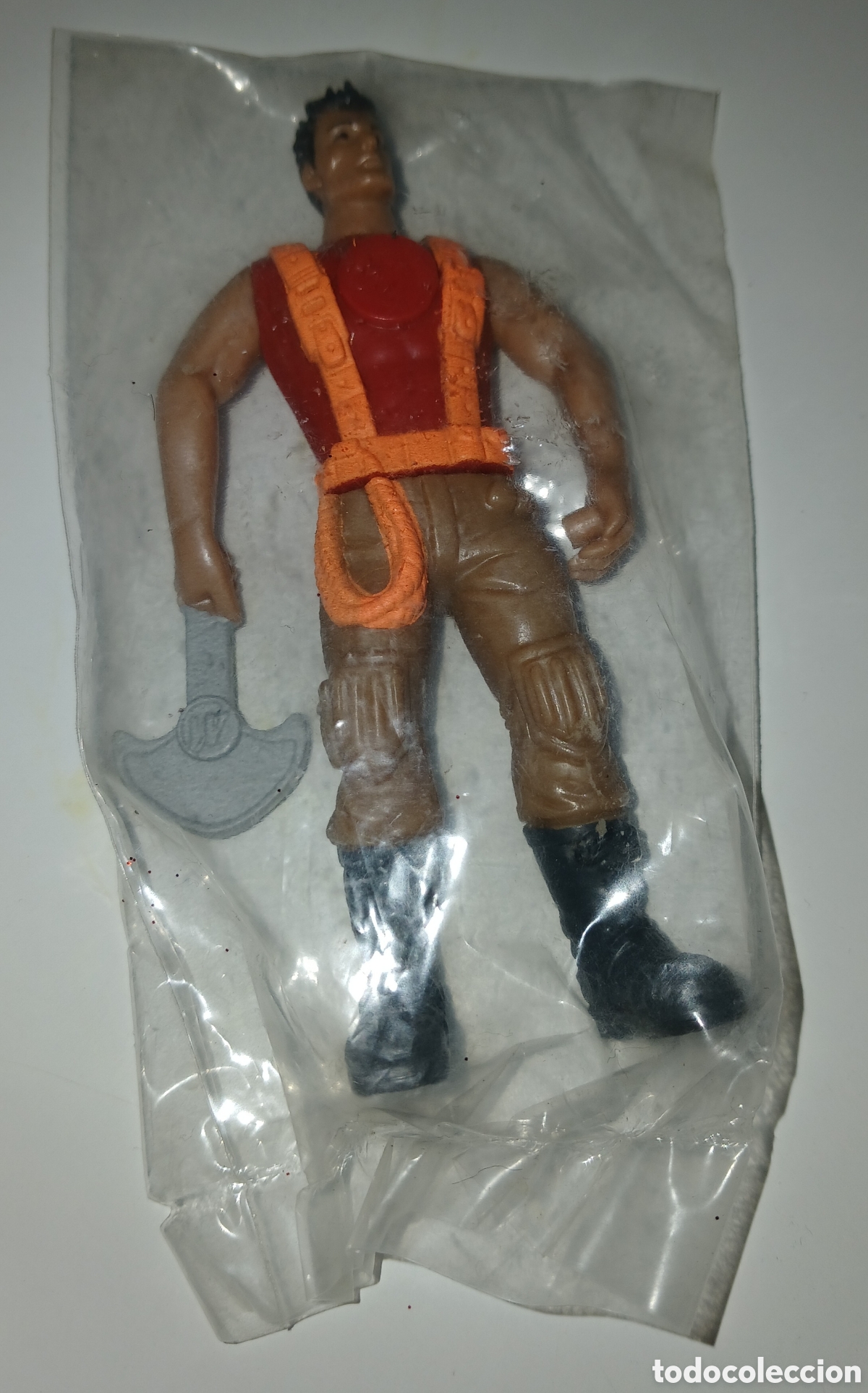 Figuras de Goma y PVC: Figura PVC precintada Action Man con Hacha - Figura McDonald's Hasbro 2003 - 10 cm