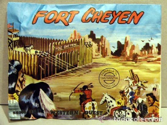 Figuras de Goma y PVC: MONTAPLEX SOBRE FORT CHEYENE OESTE AMERICANO FAR WEST OESTE FUERTE USA CHEYEN