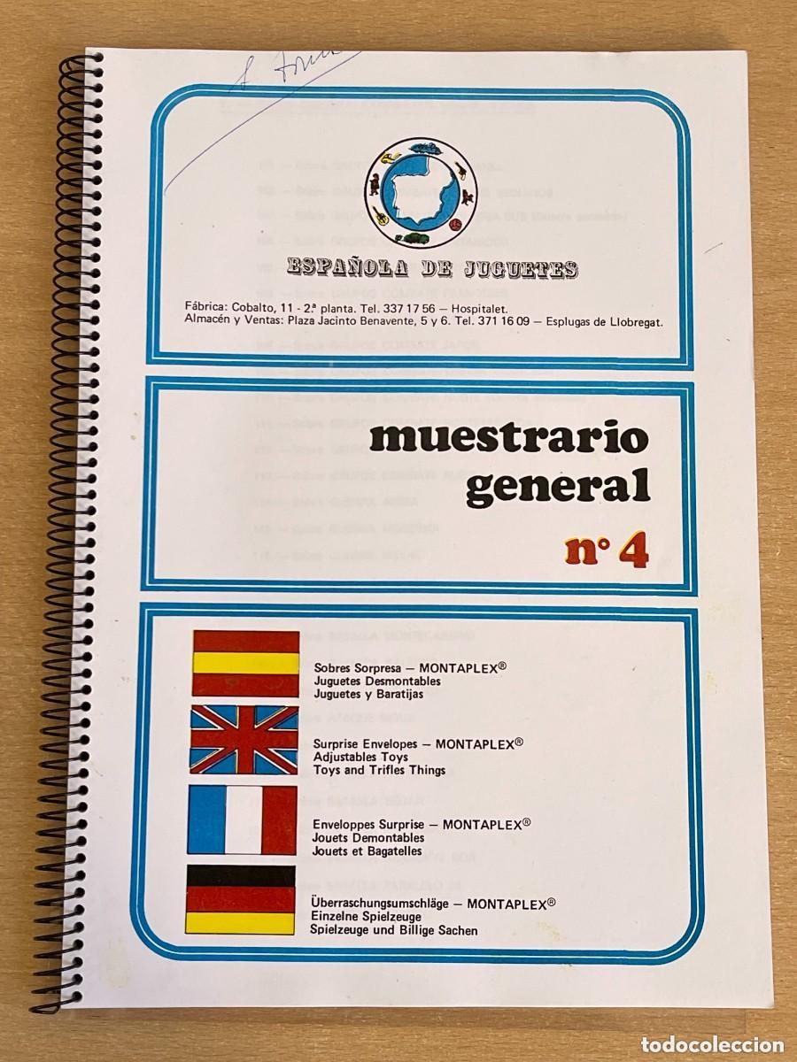 Figure di Gomma e PVC: ESPA&Ntilde;OLA DE JUGUETES MUESTRARIO GENERAL N&ordm; 4 MONTAPLEX Sobres 70&acute;S monta-plex Catalogo montaman