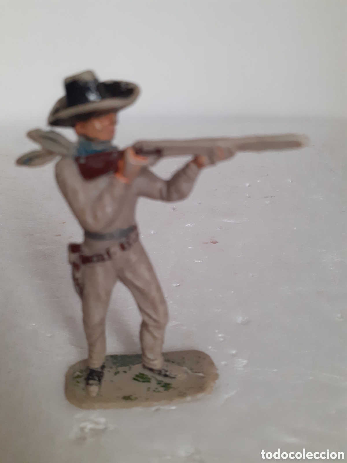 Figuras de Goma y PVC: FIGURA VAQUERO EN POSICION DE DISPARO PLASTICO JECSAN,PECH,REAMSA