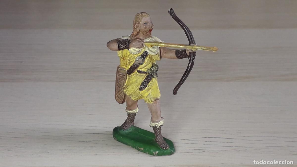 Figuras de Goma y PVC: Guerrero Vikingo, fabricado en goma, Jecsan made in Spain, original a&ntilde;os 60.