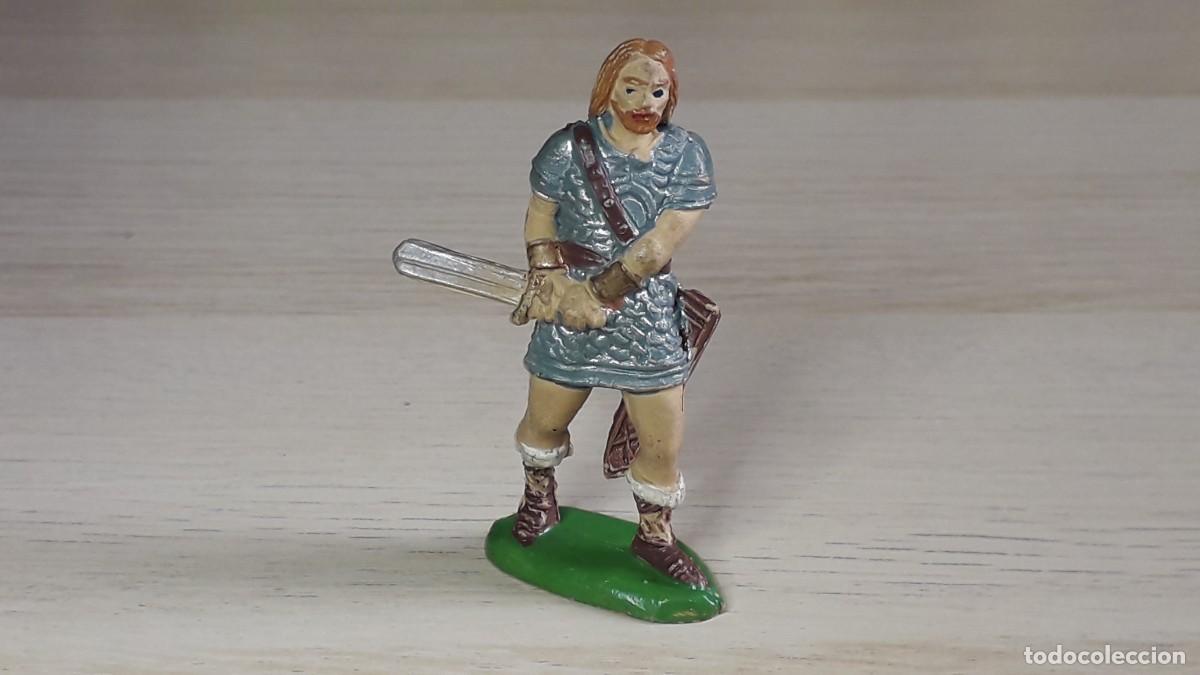 Figuras de Goma y PVC: Guerrero Vikingo, fabricado en goma, Jecsan made in Spain, original a&ntilde;os 60.