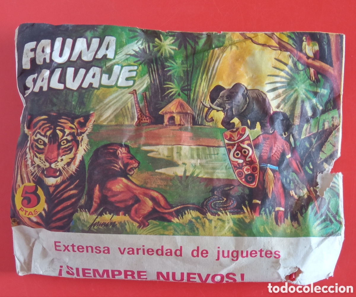 Figuras de Goma y PVC: SOBRE SORPRESA FAUNA SALVAJE MONTAPLEX 60'S.SIN ABRIR