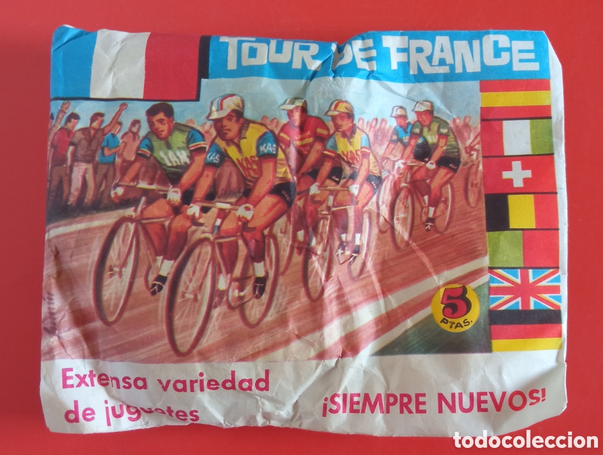 Figuras de Goma y PVC: SIBRE SORPRESA CICLISTAS TOUR DE FRANCE MONTAPLEX 70'S.SIN ABRIR.