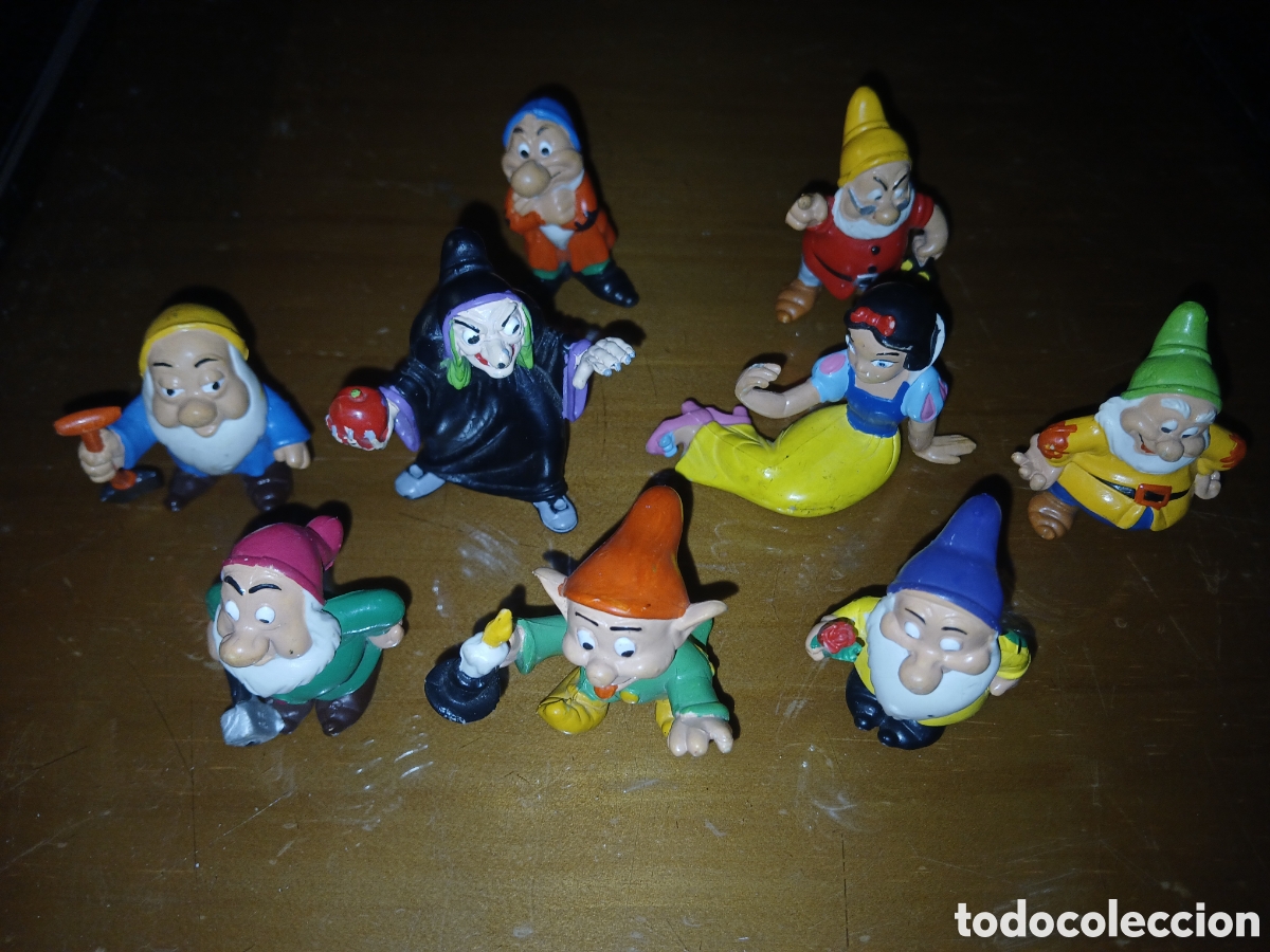 Figuras de Goma y PVC: COMICS SPAIN A&Ntilde;OS 80 FIGURA DE PVC BLANCANIEVES Y LOS 7 ENANITOS MAS BRUJA WALT DISNEY.