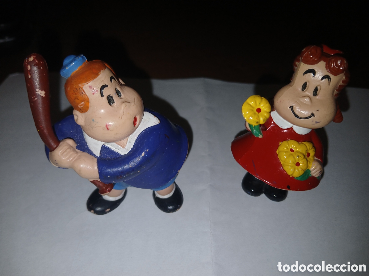 Figuras de Goma y PVC: DOS FIGURAS PERSONAJES DE MAFALDA PVC WESTERN A&Ntilde;OS 80 SPAIN.