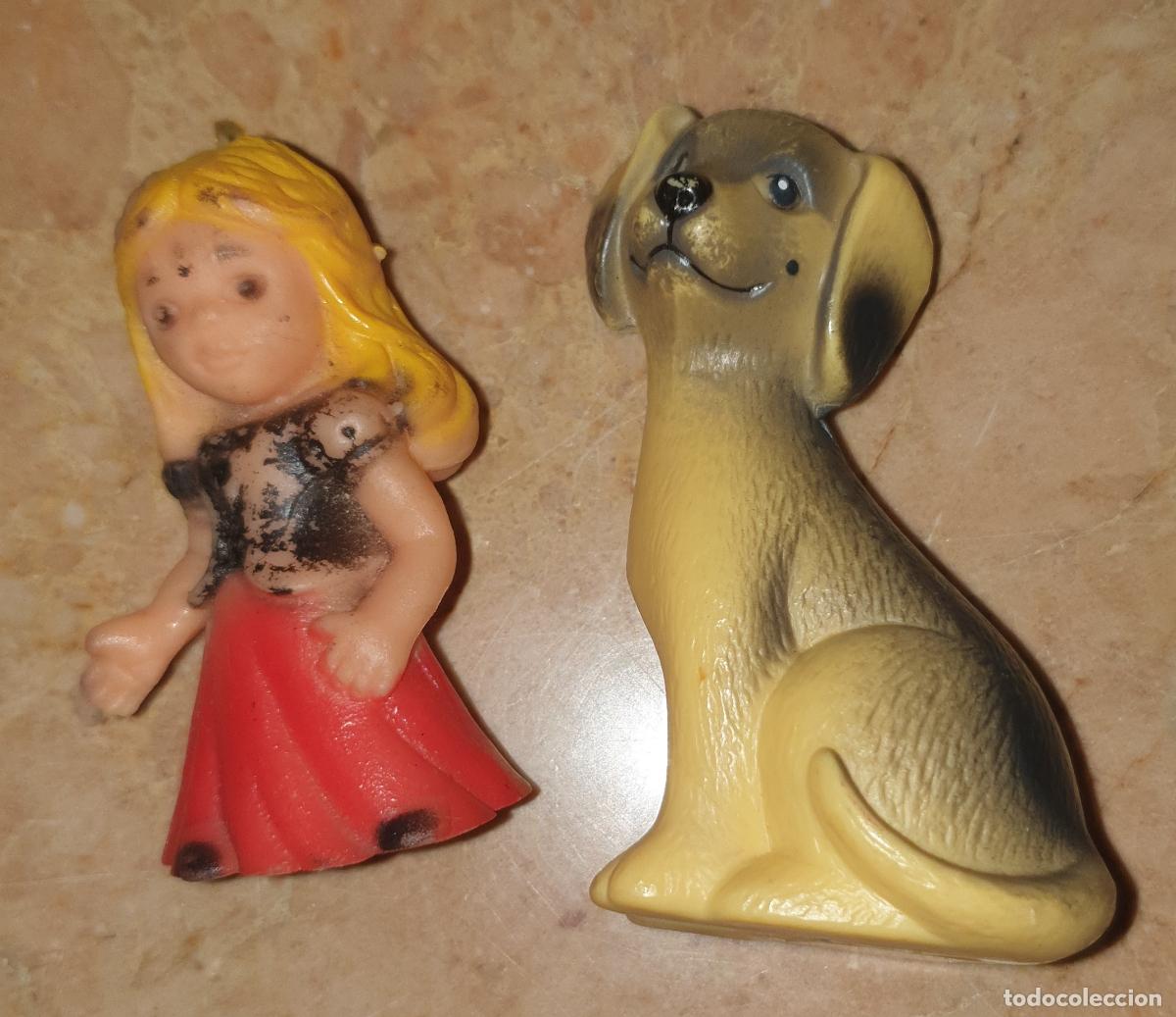 Figuras de Goma y PVC: FIGURAS NI&Ntilde;A Y PERRO