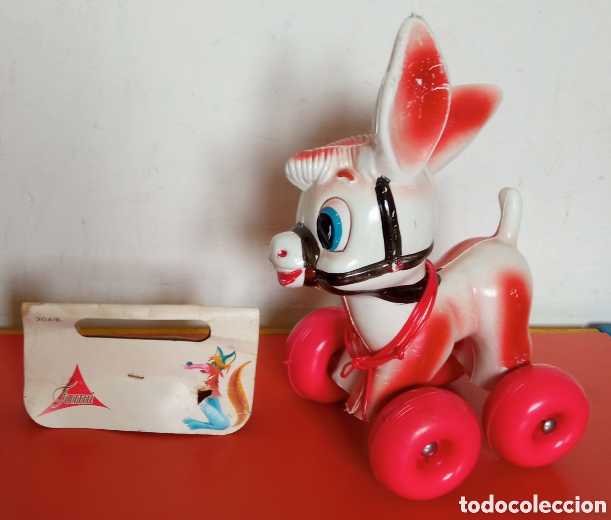 Figuras de Goma y PVC: ARRASTRE BURRO.FARMI 70'S.SIN USO.