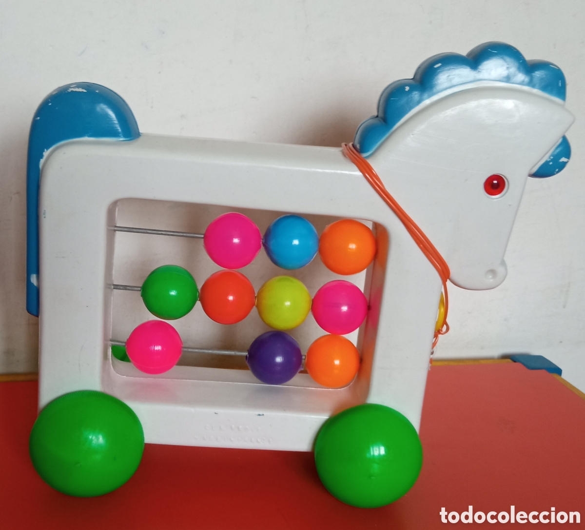 Figuras de Goma y PVC: ARRASTRE CABALLITO.CLAIRBOIS - FRANCIA 80'S.SIN USO.