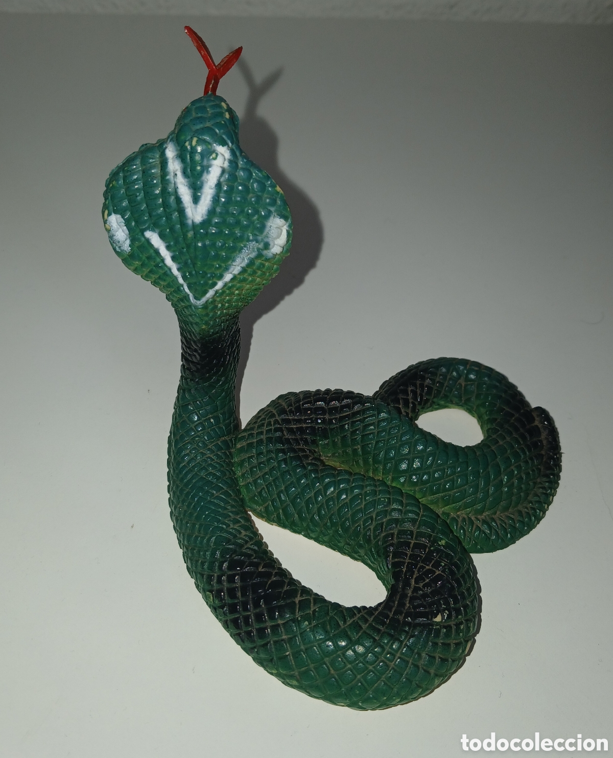 Figuras de Goma y PVC: Antigua figura de goma/PVC Serpiente Cobra - Vintage coleccionismo animales
