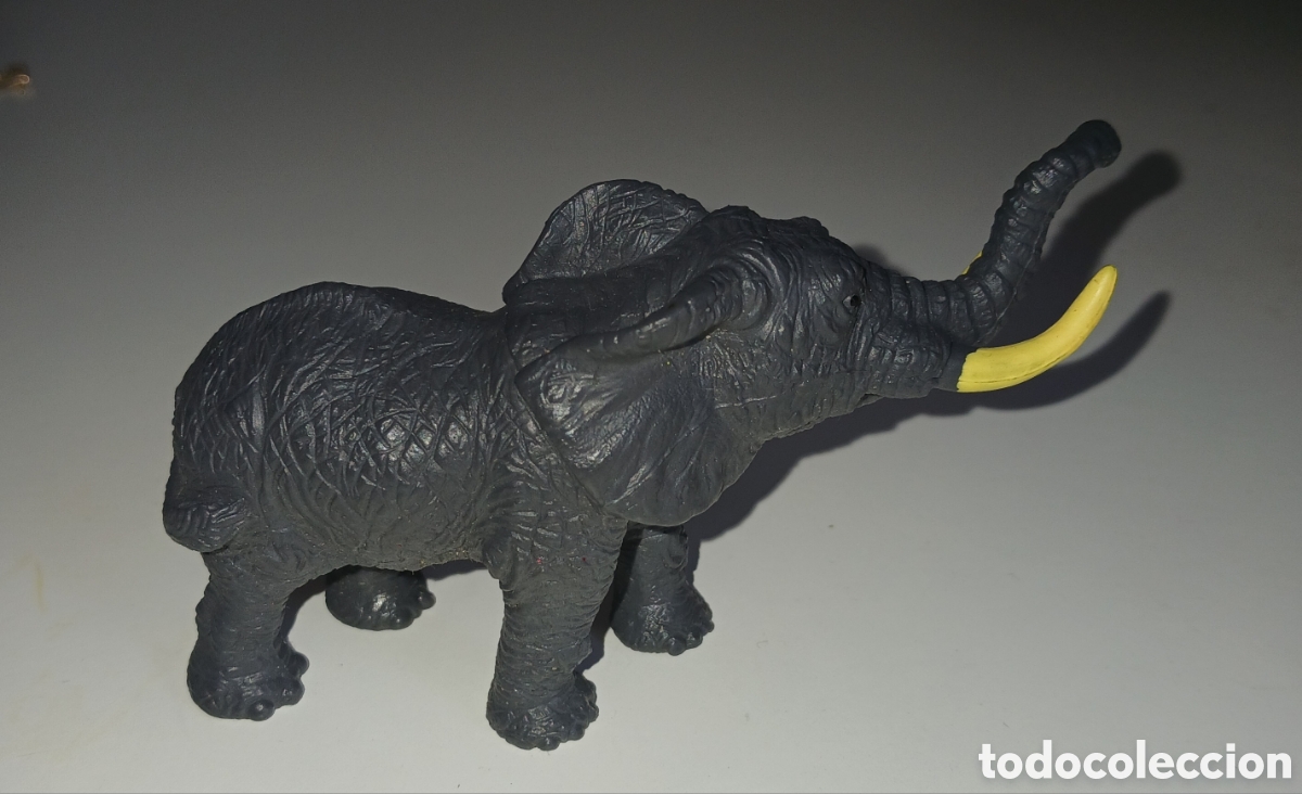 Figuras de Goma y PVC: Miniatura Elefante Africano Macho - Animal Salvaje - Figura de Goma/PVC