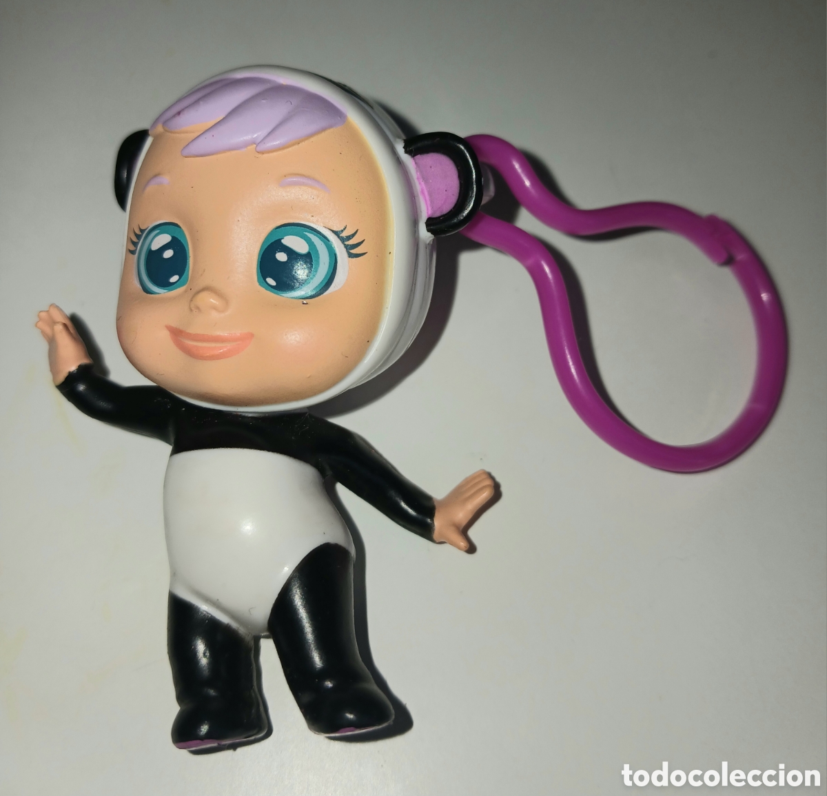 Figuras de Goma y PVC: Figura PVC Llavero Beb&eacute; Lloron L&aacute;grimas M&aacute;gicas - Personaje Pandy (Panda) - IMC Toys