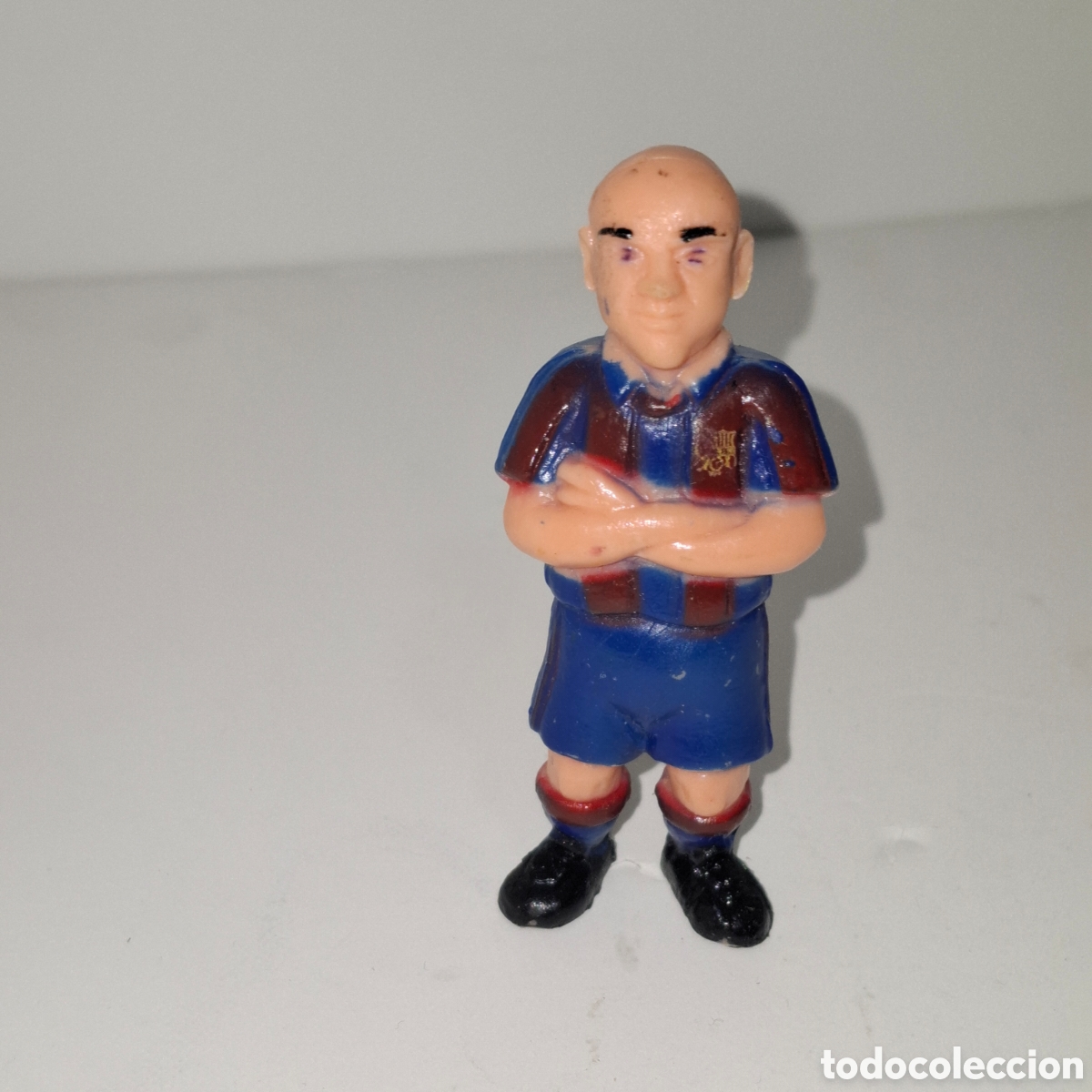 Figuras de Goma y PVC: IVAN DE LA PE&Ntilde;A FIGURA DE PVC MADE IN SPAIN A&Ntilde;OS 90 FUTBOL CLUB BARCELONA MUNDO DEPORTIVO