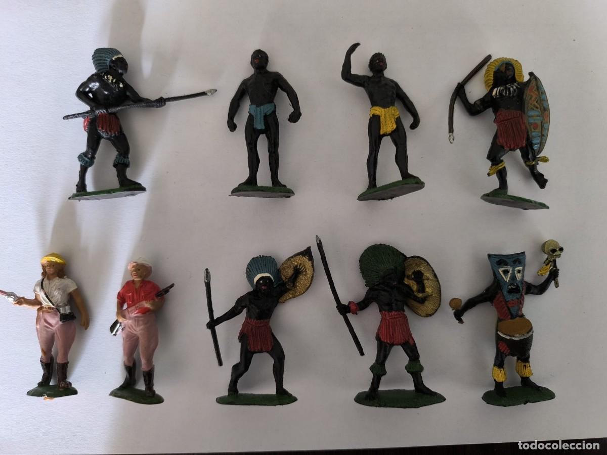 Figuras de Goma y PVC: GRAN LOTE GAMA / JECSAN: GUERREROS AFRICANOS Y SAFARI - PIDO AYUDA IDENTIFICACI&Oacute;N - LEER DESCRIPCI&Oacute;N
