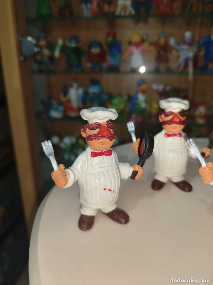 Figuras de Goma y PVC: Ocasion ! Lote 5 figuras goma pvc Comics Spain original vintage a&ntilde;os 80 Cocinero Muppets