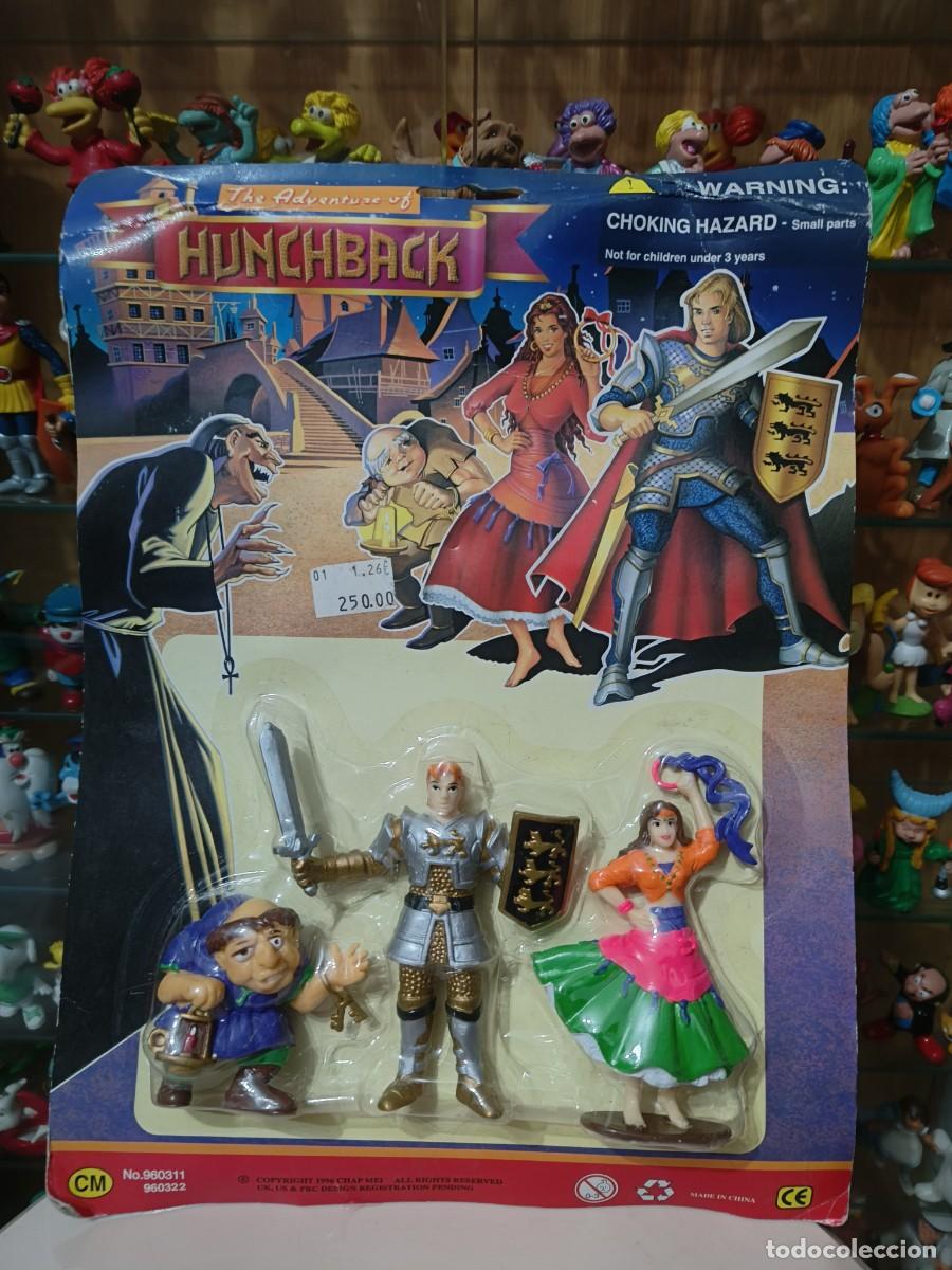 Figuras de Goma y PVC: Ocasion !! Antiguo blister original vintage a&ntilde;os 80 90 figuras goma pvc Jorobado Notre Dame