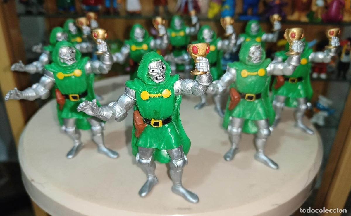 Figuras de Goma y PVC: Ocasion ! Lote 10 figuras goma pvc nuevas sin uso Originales a&ntilde;os 80 Comics Spain Doctor Doom