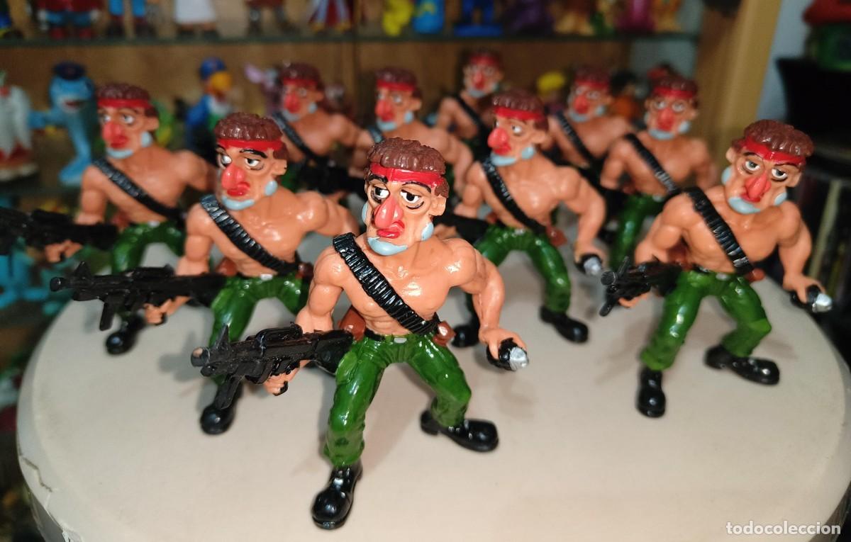 Figuras de Goma y PVC: Ocasion coleccionistas 10 figuras nuevas a estrenar sin uso Rambo Original a&ntilde;os 80 90 Comics Spain