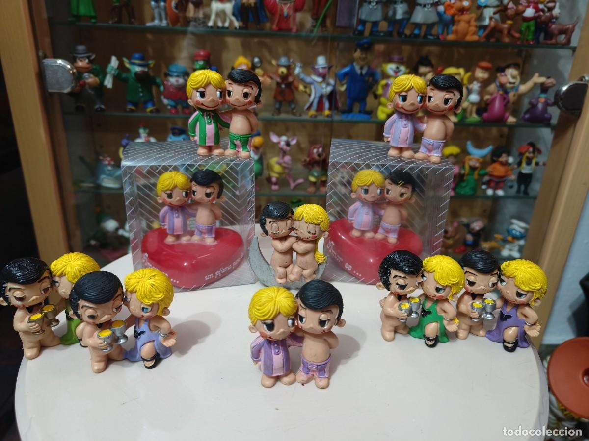 Figuras de Goma y PVC: Ocasion ! lote 10 figuras nunca jugadas goma pvc comics spain 1988 Love is diferentes colores